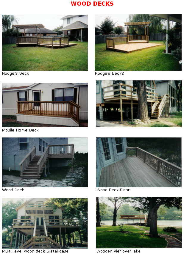 Wood Decks - If you need metal building construction for your home, contact us in Floresville, Texas, for patios, gazebos, garages, and sheds. 